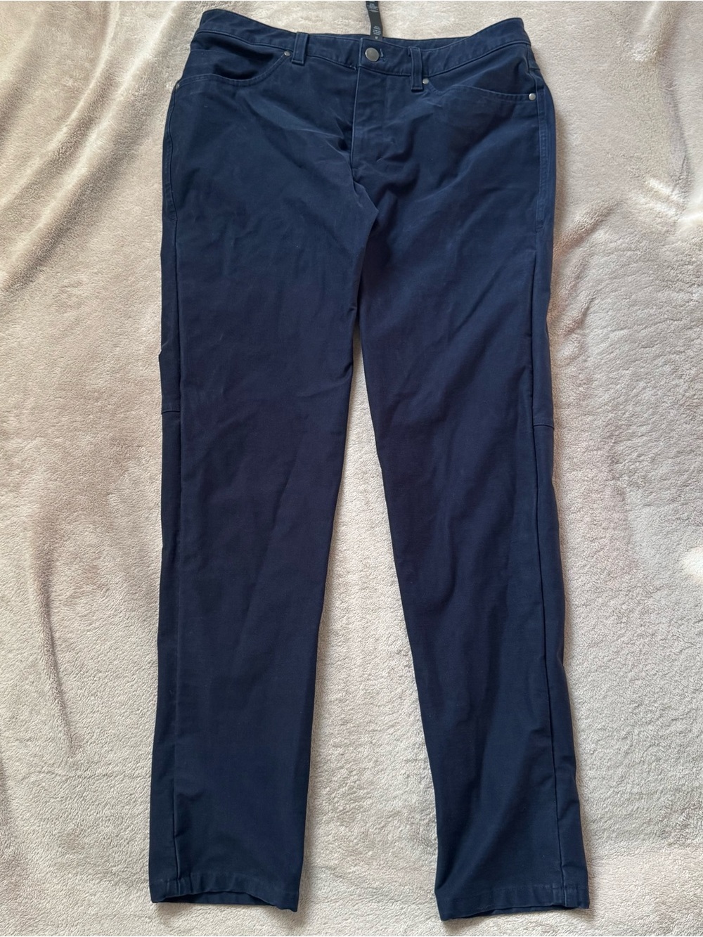 Lululemon ABC Pants Men's Navy Blue Chino Slim-Fit Warpstreme Size 31